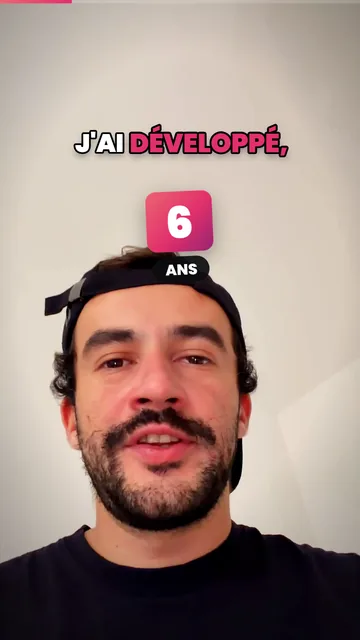 Style Dynamique : gros sous-titres blancs et roses, chiffre animé